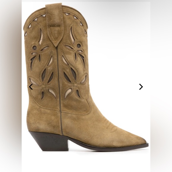 Isabel Marant Duerto Western Boots Taupe Brown, NIB - Picture 1 of 13